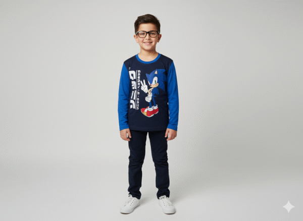 KIDS Full Sleeve  T-Shirt - Round Neck -    Weird Laugh theme  - 3 Years