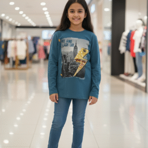 KIDS Full Sleeve T-Shirt - Round Neck -  New York  Theme - 10 Years