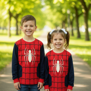 Full Sleeve  - Kids - Spider man T- Shirt - Round Neck  - 6 years