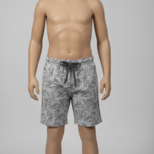 Cotton Printed Casual Shorts for Boys SZ062 - 9-10 Years